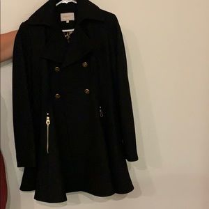 Black peacoat